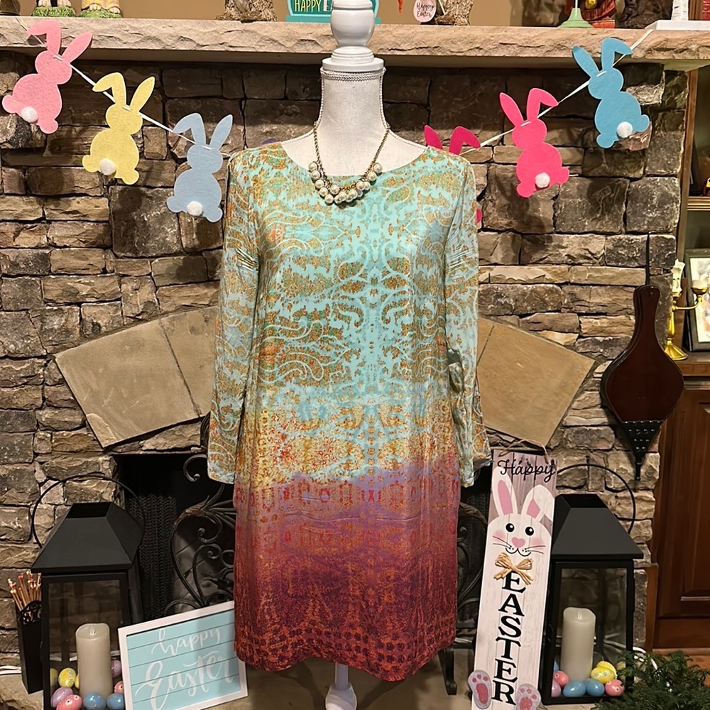 Maeve by Anthropologie Silk Shift Dress Size Small